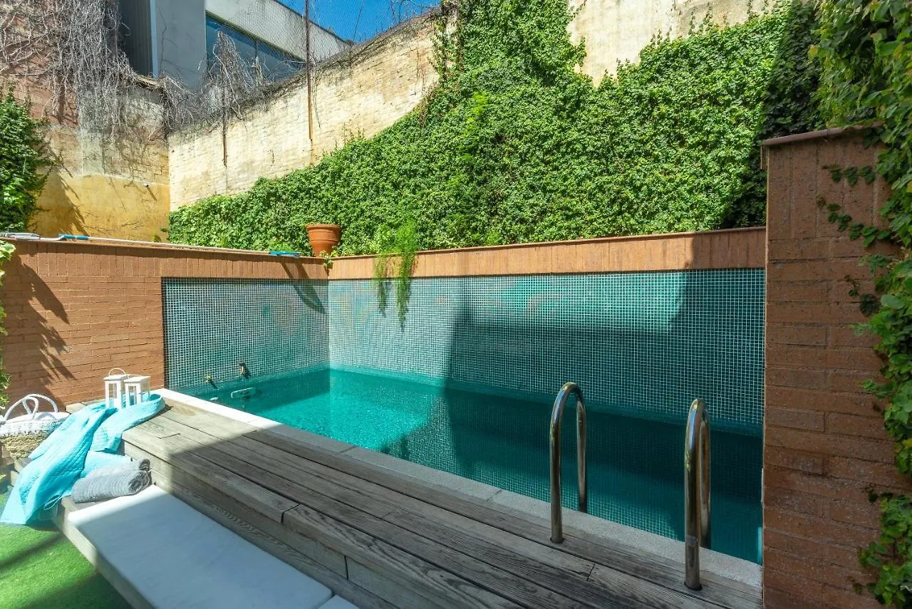 City Center Private Zen House With Pool, Garden Barcelona Apartment